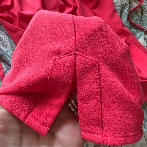 Liz Claiborne Coral Knee Length 3/4 Sleeve Belted Stretch Shirt Dress Women’s 6 - Picture 8 of 11